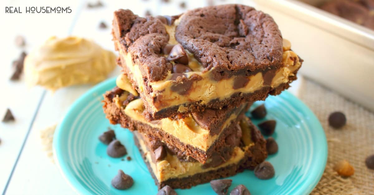 Double Chocolate Peanut Butter Bars Real Housemoms