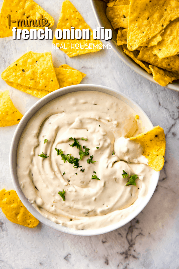This will amaze you - it tastes JUST like store bought French Onion Dip! 3 Ingredients, 1 minute and everyone will go mad over this!