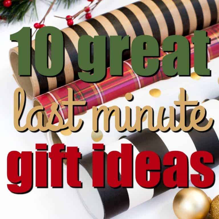 Christmas is just around the corner! If you're like me, there are still a few names to cross off your Christmas gift list, but don't fret! I'm sharing 10 of my favorite Great Last Minute Gift Ideas to help find the perfect present!