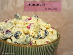 Macaroni Salad #realhousemoms.com