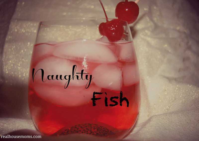 naughty fish cocktail in a glass
