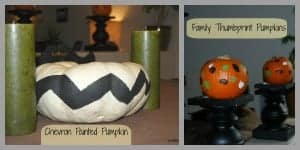 multiple images of painted pumpkins