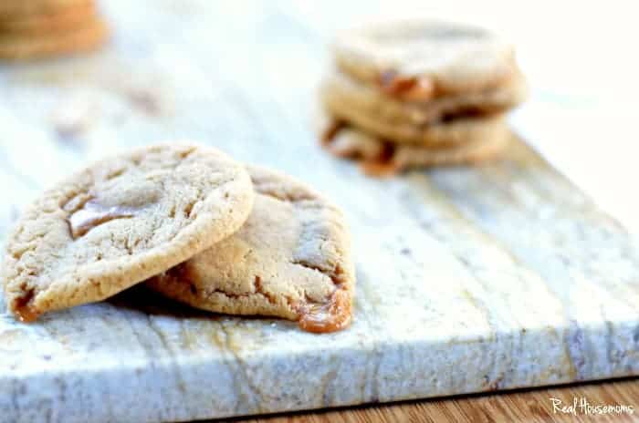Apple Cider Cookies with Caramel Filling