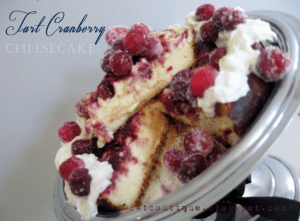 Tart Cranberry Cheesecake
