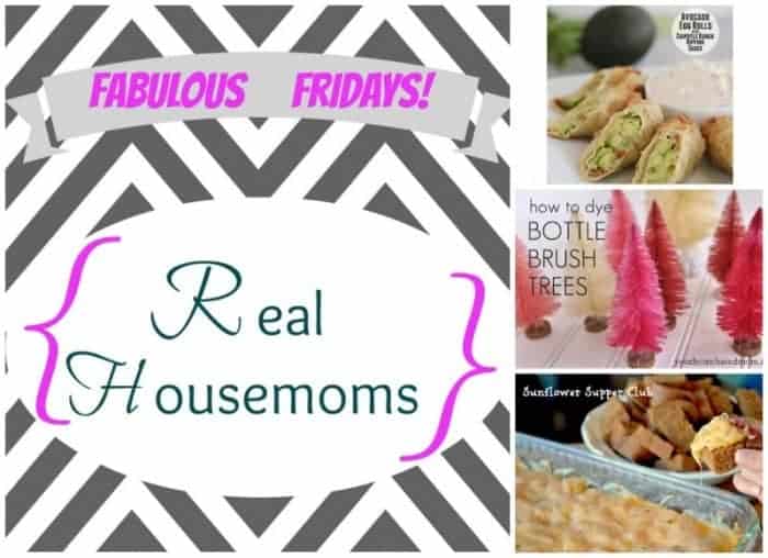 collage with images of avocado egg rolls, bottle brush trees, and reuben dip