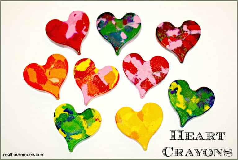 heart shaped crayons