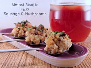 Almost Risotto with Sausage and Mushroom by Wholly Delicious Dishes
