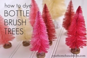 Valentine Bottle Brush Trees by Your Homebased Mom