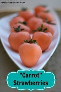 carrot themed white chocolate covered strawberries