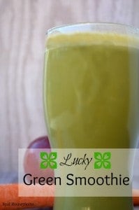 Lucky Green Smoothie | Real Housemoms #protein #greensmoothie #rawjuice