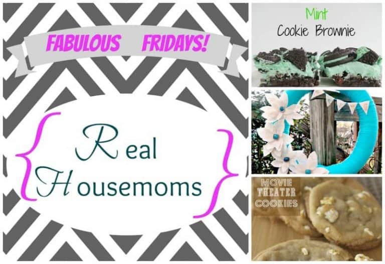 collage of mint chocolate cookies, movie theater cookies and blue spring yarn wreath