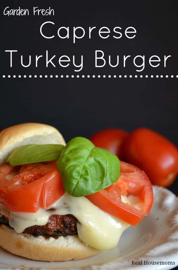 Garden Fresh Caprese Turkey Burger