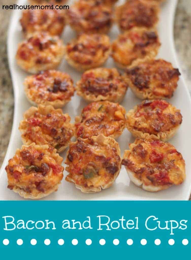 Bacon and Rotel Cups