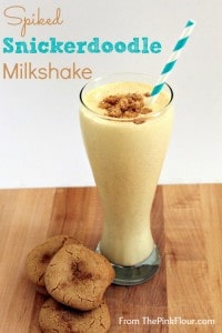Spiked Snickerdoodle Milkshake from The Pink Flour