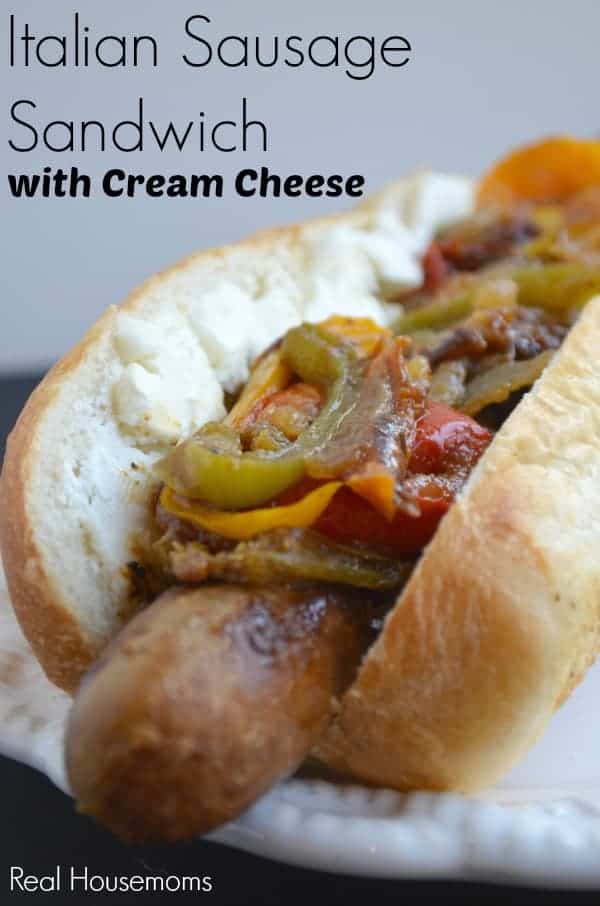 Italian Sausage Sandiwch with Cream Cheese | Real Housemoms