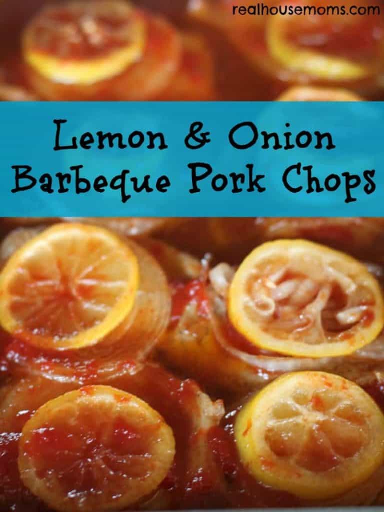 lemon & onion barbeque pork chops