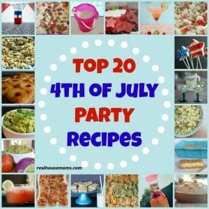 Collage of 20 fouth of July party recipes