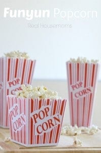 funyun popcorn in popcorn cups