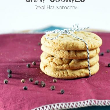 stack peanut butter chai cookies tied with kitchen twine