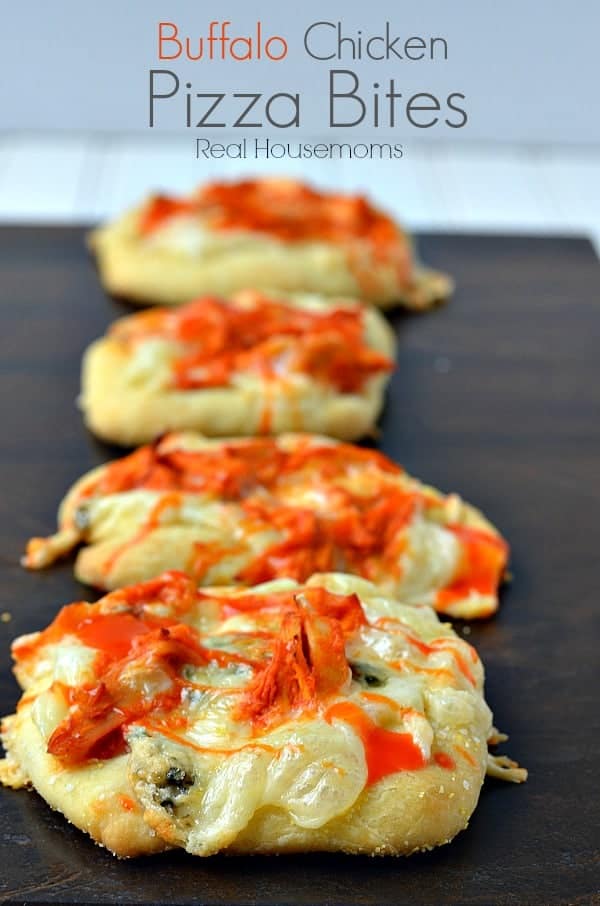 Buffalo Chicken Pizza Bites ⋆ Real Housemoms