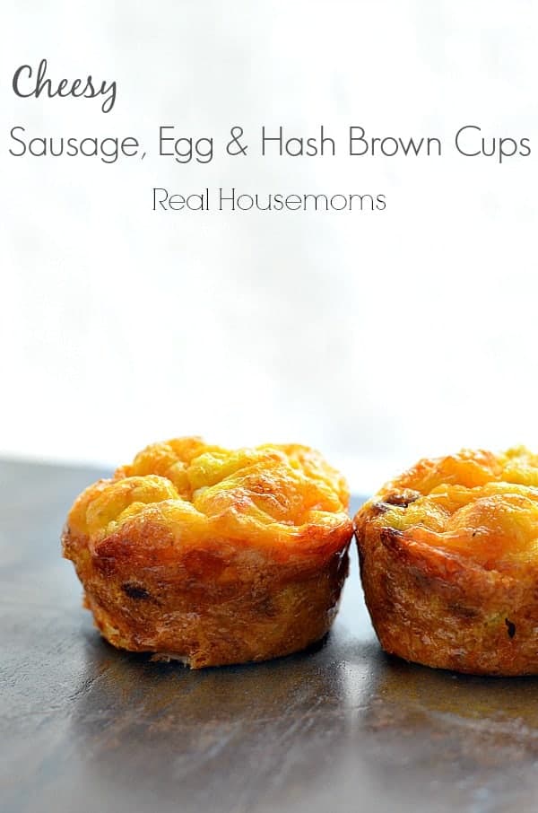 Cheesy Sausage Egg and Hash Brown Cups