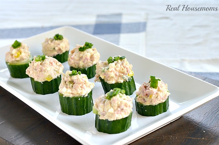 Ham and Egg Salad Cucumber Cups | Real Housemoms