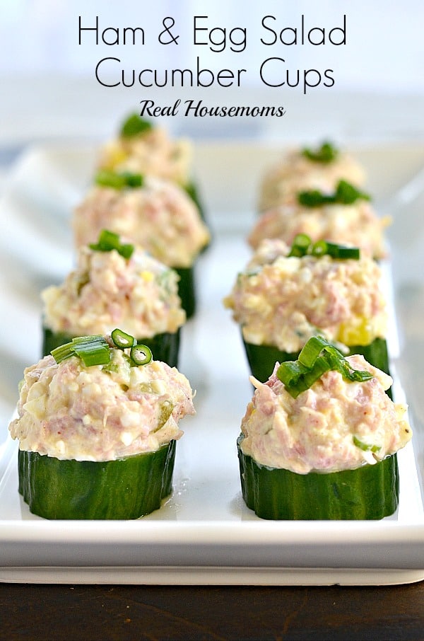 Ham and Egg Salad Cucumber Cups | Real Housemoms