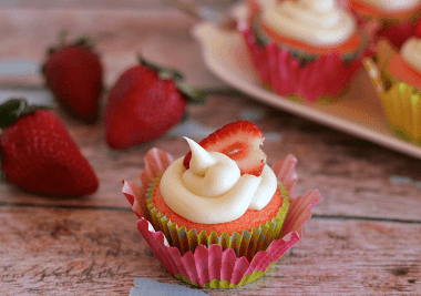 strawberry lemon cupcakes