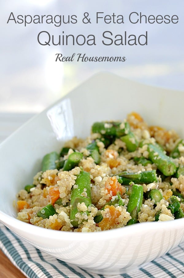 Asparagus and Feta Cheese Quinoa Salad | Real Housemoms