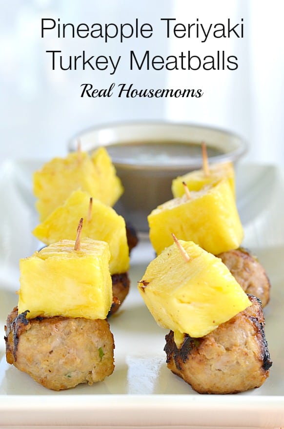 Pineapple Teriyaki Turkey Meatballs |Real Housemoms