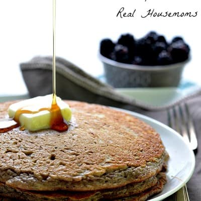 Fluffiest Whole Wheat Oatmeal Blackberry Pancakes
