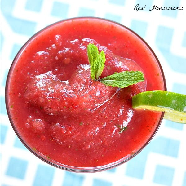 Frozen Strawberry Watermelon Mojito | Real Housemoms