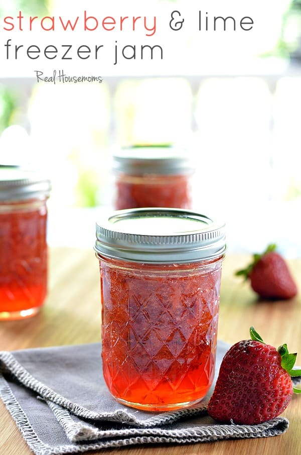 Strawberry and Lime Freezer Jam | Real Housemoms
