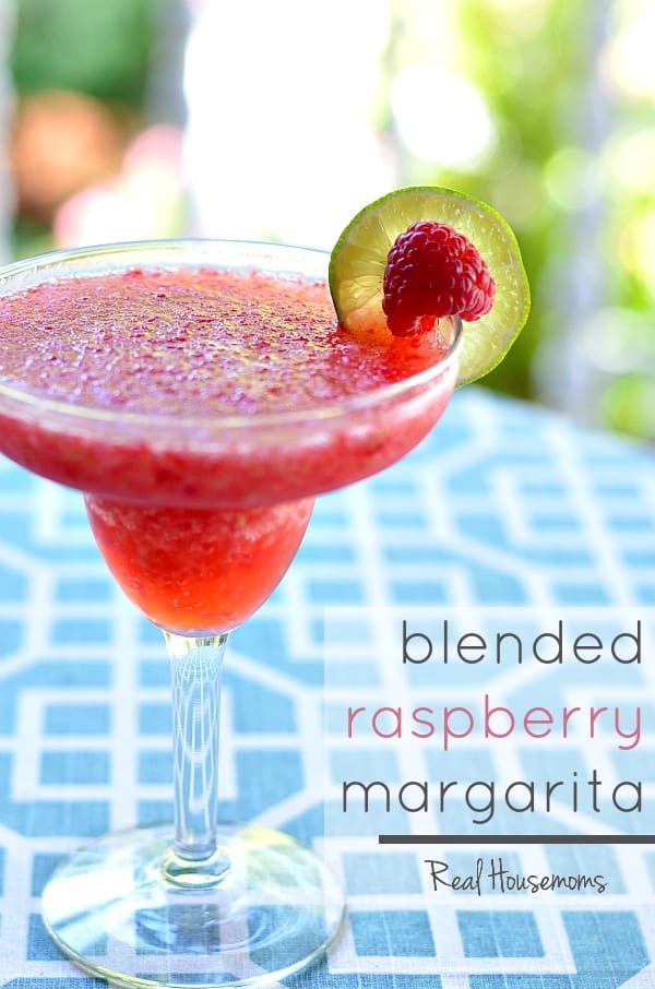 Blended Raspberry Margarita | Real Housemoms