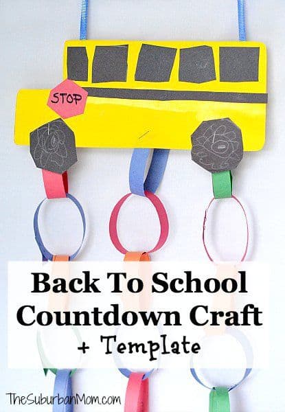 Back To School Countdown Kids Craft