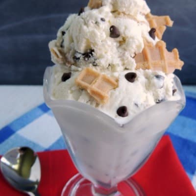 Chocolate Chip Waffle Cone Ice Cream | Real Housemoms