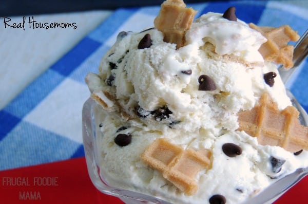 Chocolate Chip Waffle Cone Ice Cream | Real Housemoms