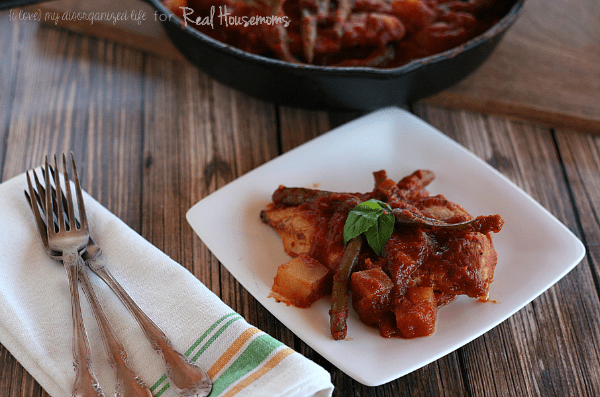 Easy Chicken Cacciatore Real Housemoms for {i love} my disorganized life