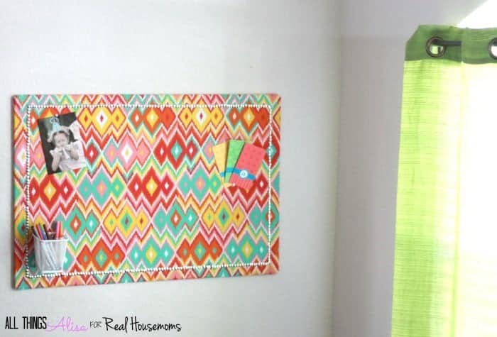 Fabric Covered Corkboard DIY