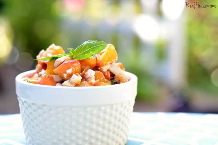 Grilled Peach Bruschetta | Real Housemoms