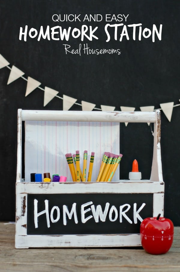 Back to School Homework Station | Real Housemoms