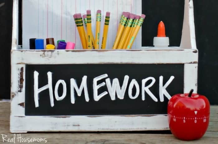 Back to School Homework Station | Real Housemoms