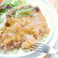 Slow Cooker Pork Chops with Peach Sauce | Real Housemoms