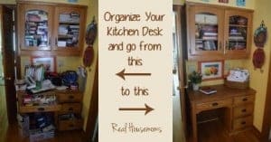 Kitchen Desk Organization - Facebook