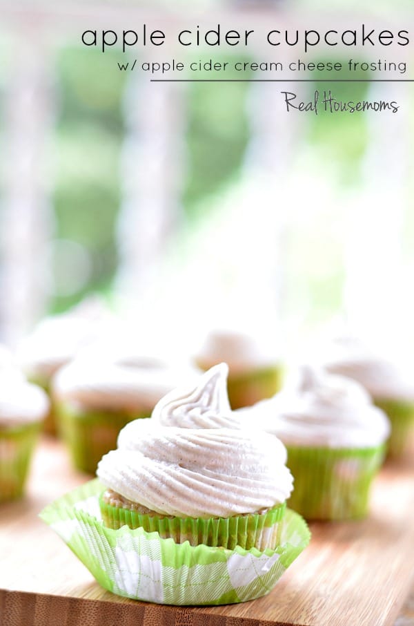 Apple Cider Cupcakes with Apple Cider Cream Cheese Frosting | Real Housemoms