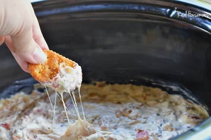 Crock Pot Cheesy Bacon Onion Dip | Real Housemoms