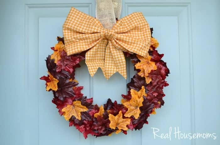 Fall Leaf Wreath | Real Housemoms