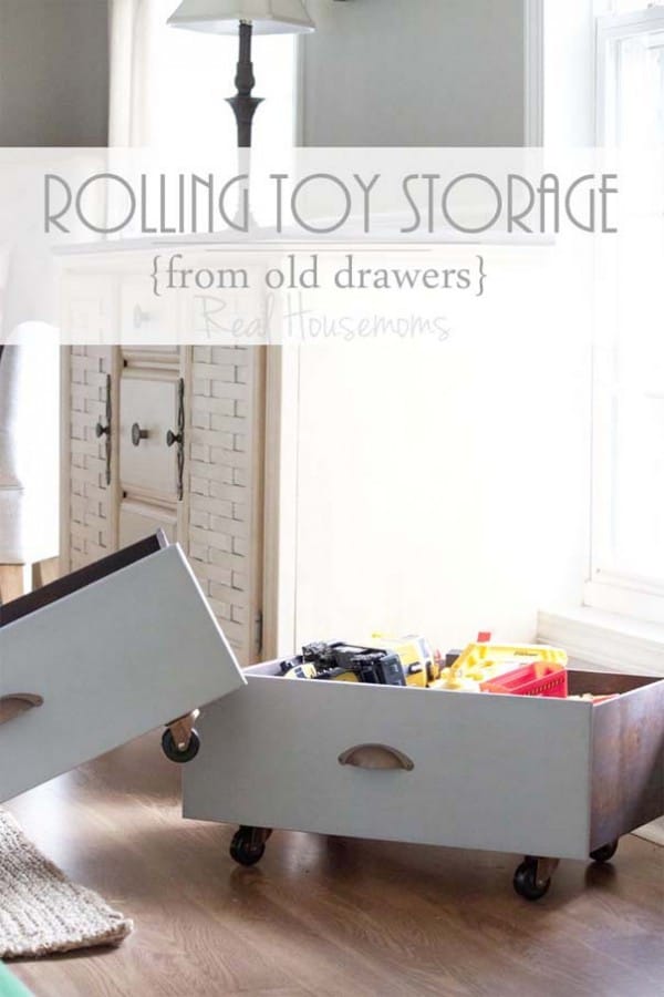 wooden toy drawers