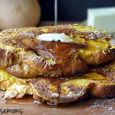 butternut squash french toast topped with syurp