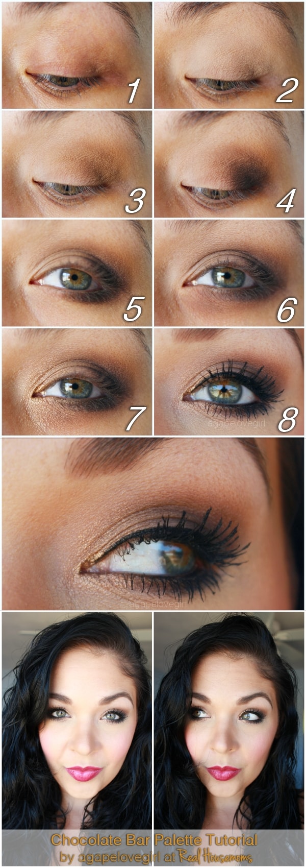 Golden Brown Eye Makeup Pictorial | Real Housemoms